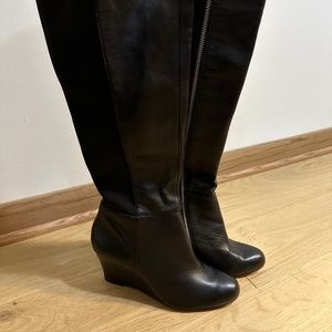 Michael Kors knee wedge boots size 8.5